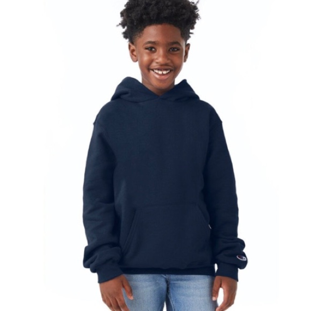 Boys Navy Blue Champion S790 - Eco Youth Hoodie